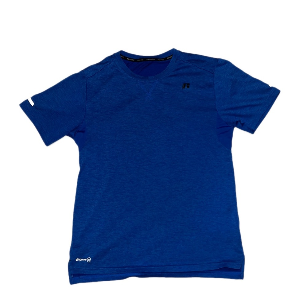 Russell DRI-power Blue Athletic Men's Shirt Size Medium